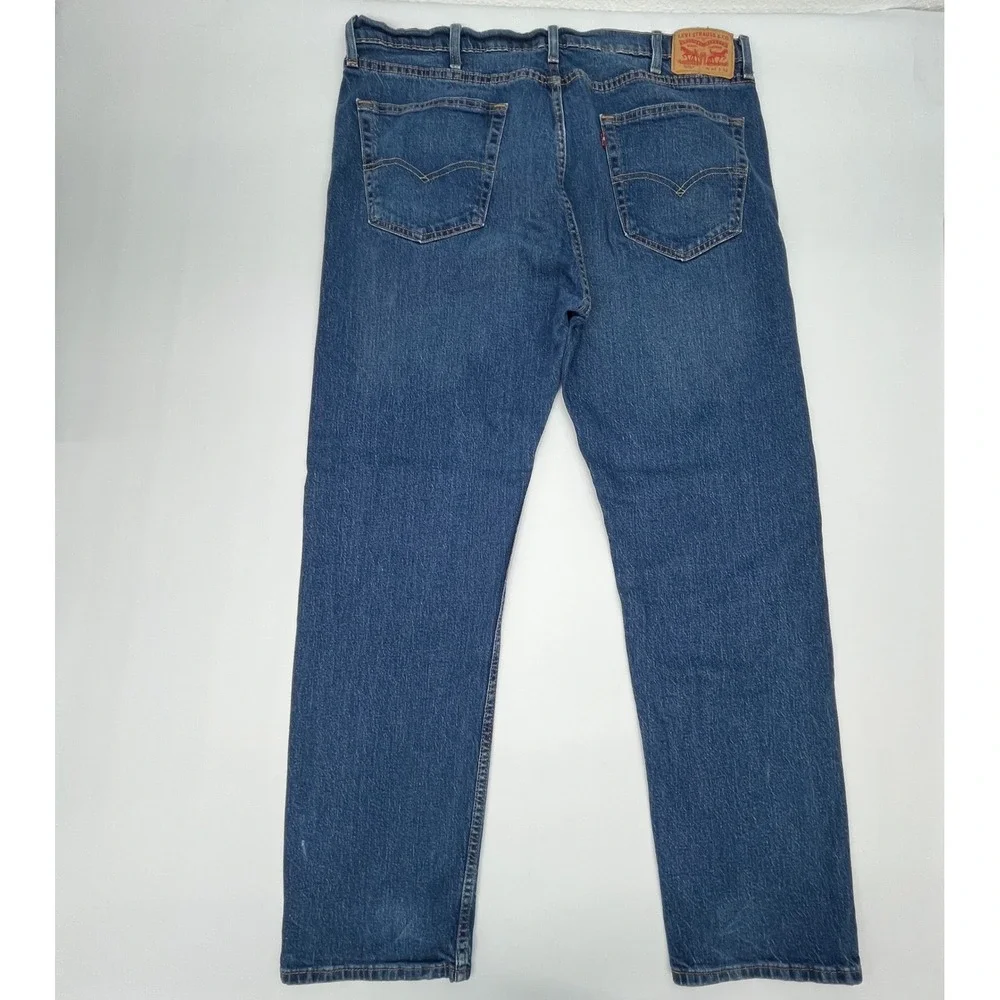Levi's 505 Regular Fit Jeans Mens 40x32 Medium Wash Blue Straight Leg Denim